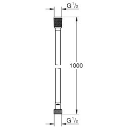 Shower hose Silverflex Long-Life , 1000 мм