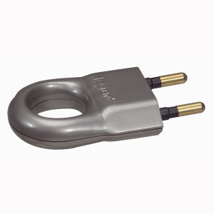 Plug Legrand 50165 , 2P 6A 250V , aluminum