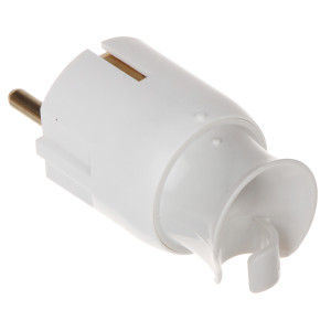 Plug Legrand 50172 , 2P+E 16A , with cable at 90°, white