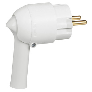Plug with handle Legrand 50175 , 2P+E 16A , with cable at 90°, white