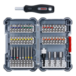 Комплект битове и накрайници Bosch Pick and Click , 45 части