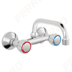 Two-handled wall-mounted washbasin mixer Standard BST3