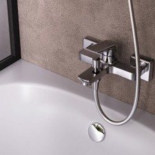 Wall-mounted bath/shower mixer Vitto VerdeLine , chrome