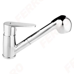 Sink mixer with pull-out spout Algeo