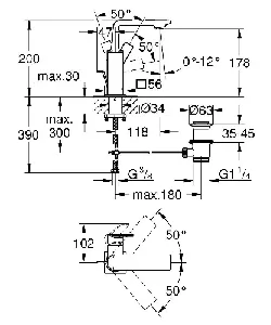 Смесител за умивалник Allure 32757GN1 , M размер