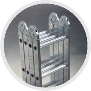 Aluminum multifunctional ladder Hobby MH403, 4x3