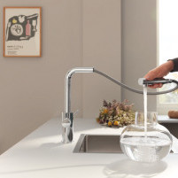 Starter kit with pull-out mixer GROHE Blue Pure Minta 30591000