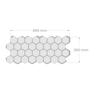 Панел за стени и сауни Hexa S Oak Natural