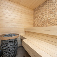 Панел за стени и сауни Hexa S Oak Natural