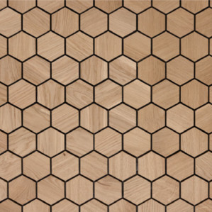 Панел за стени и сауни Hexa S Oak Natural