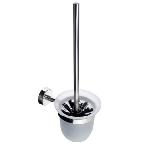 Wall-mounted glass toilet brush MODERNO