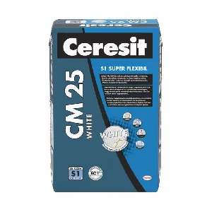 Ultra-flexible adhesive for critical base Ceresit CM 25 SUPER FLEXIBLE , 20 кг. , white