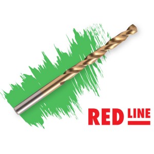 Свредло за стомана и инокс RED LINE DIN338-HSS TiN ф 10,0 мм