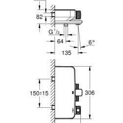 Thermostatic bath/shower mixer GRT SmartControl