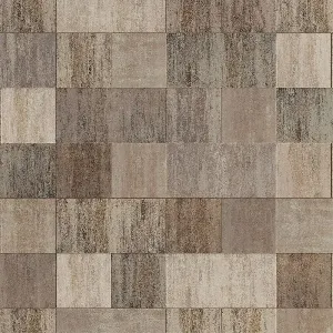 Тротоарна плоча ASINO Grande 2 размера комплект , кафяв меланж