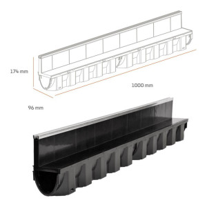 Улей дренажен тесен Domelo 1000x96x174 мм.