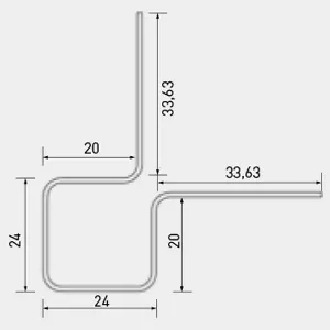 Външен ъглов профил MetalTrim
