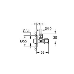 Angle valve 1/2