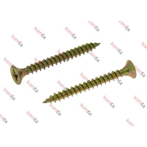 Chipboard screw with reinforced head , yellow Zn, 3.5x16/1000 pcs.