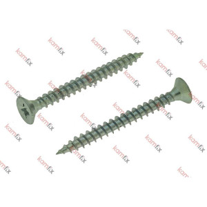 Chipboard screw with reinforced head , white Zn, 4.0х60 , 500 pcs.