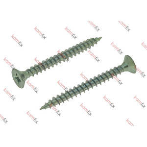 Chipboard screw with reinforced head , white Zn, 6.0х30 , 200 pcs.