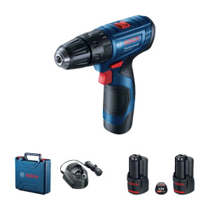 Cordless screwdriver Bosch GSB 120-LI 2х2Ah , with consumables