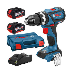 Cordless screwdriver Bosch GSB 18V-EC 2x5Ah , case