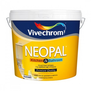 Водоразтворима боя за мокри помещения NEOPAL KITCHEN&BATHROOM ECO 30 , База D , 2.9 л.