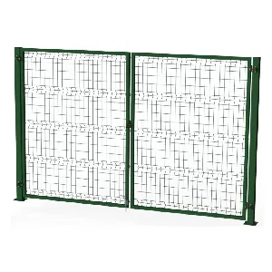 Врата двойна H150х300 , RAL6005 , отваряне навътре