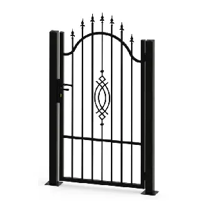 Врата единична ковано желязо , 150х100 , RAL7016 , дясна