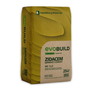 Masonry cement ZIDACEM MC 12.5 , 25 kg