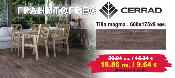 Porcelain tiles Tilia magma 600x175 at promotional prices